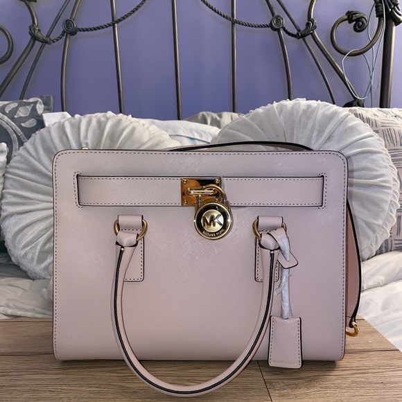 SOLD NWT Michael Kors Hamilton Saffiano Satchel - Picture 5 of 8